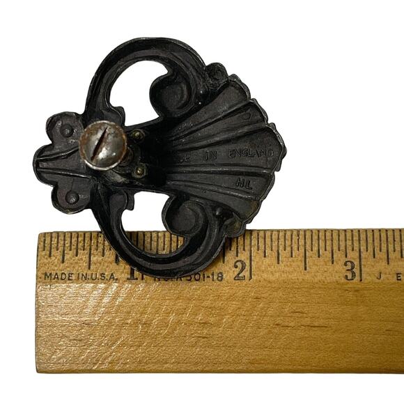 Vintage Metal Gold Effect Pull Drop Door Drawer Dresser Knob Handle Project - Picture 9 of 9